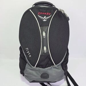 Osprey Flyte Backpack 25L- Black Gray Day Pack Hiking Lightweight